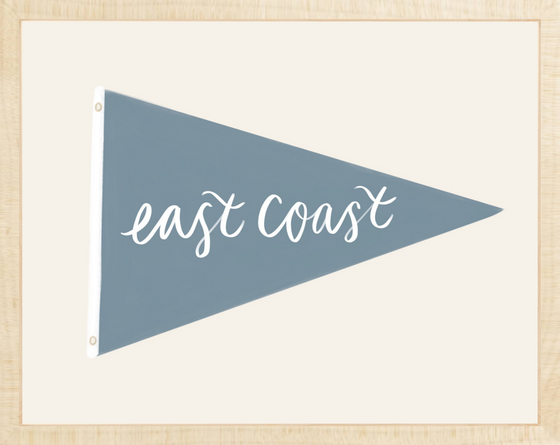East Coast Pennant Print