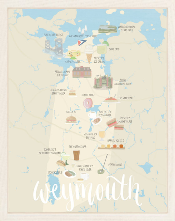 Weymouth Map Print