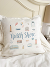 North Shore Massachusetts Square Pillow