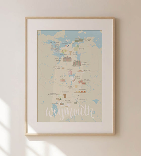 Weymouth Map Print